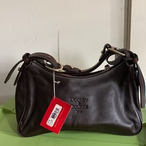 Dooney & Bourke Dark Brown Leather Large Hobo
